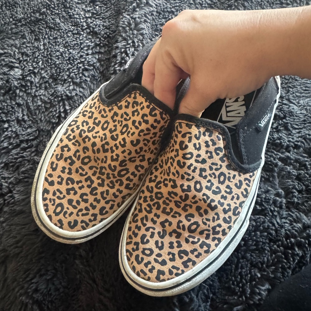 Vans Animal Print Sneakers with Black Accents